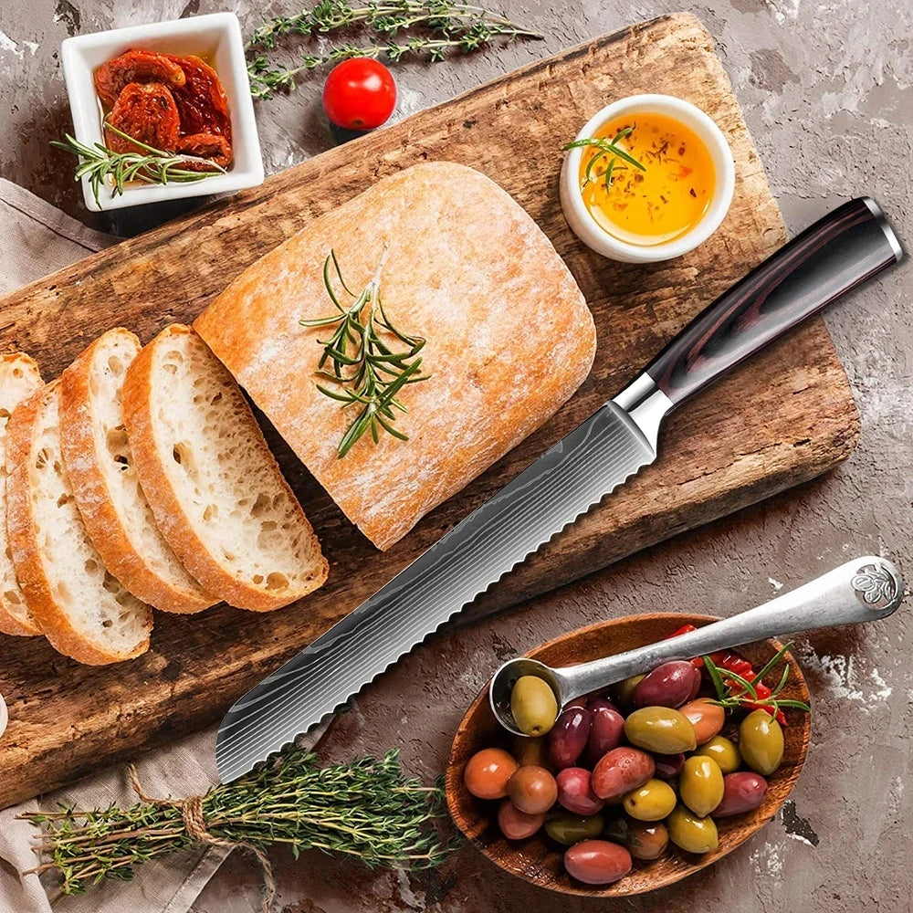 Faca Profissional de Cozinha • Faca Bread Arbaro